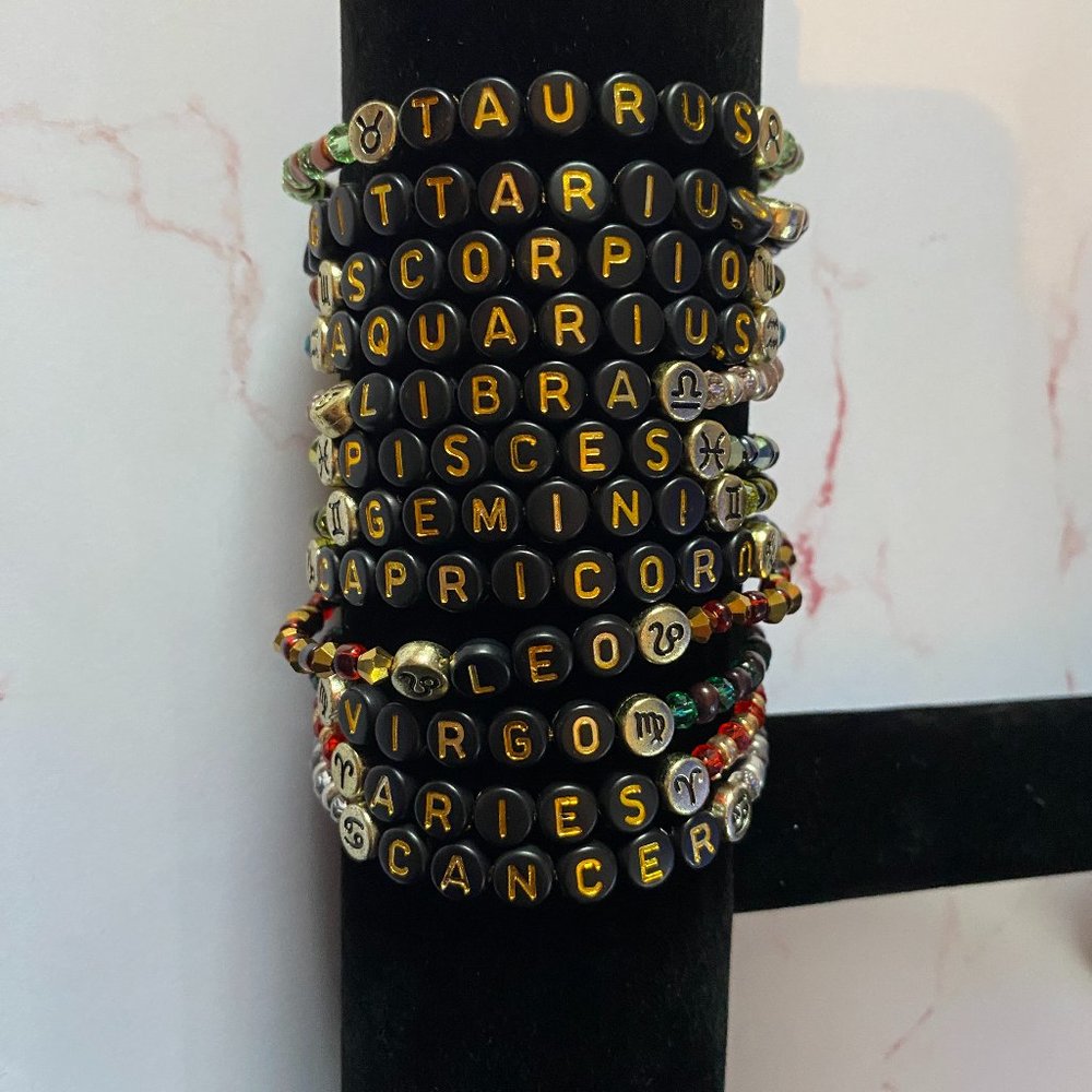 Zodiac Bracelet Sets- Set of Three Stacking Bracelets